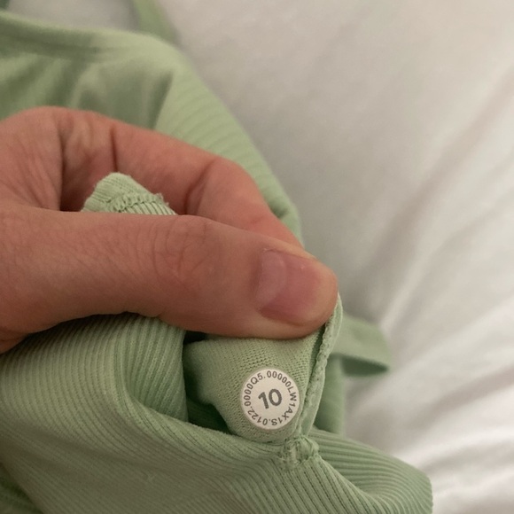 Lululemon Ebb To Street Tank II Light Green Size 10 - Picture 6 of 8